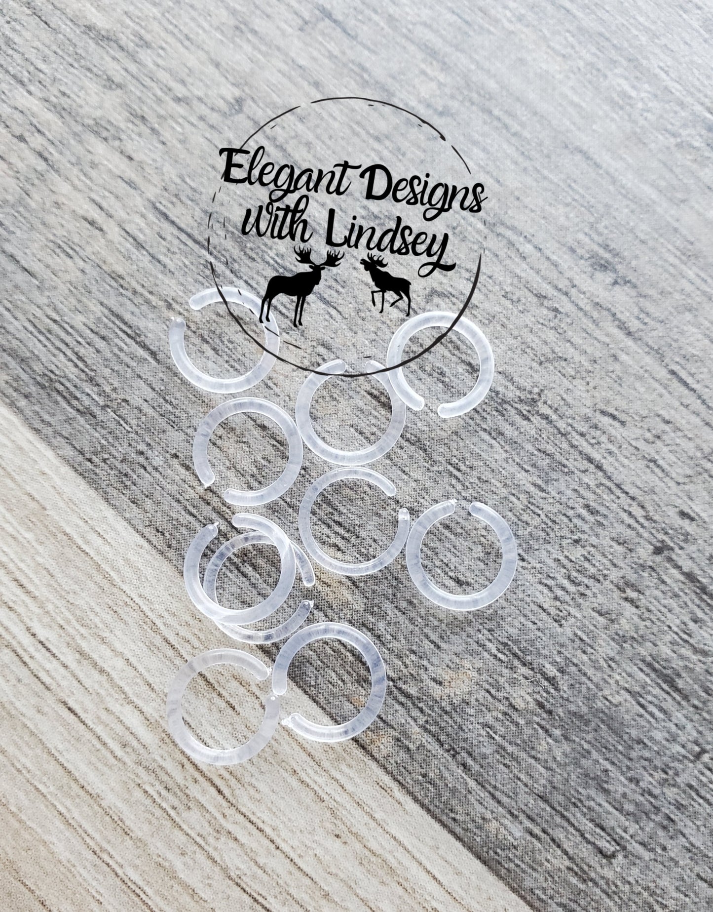 Acrylic Horseshoe Opening Earrings 10pk
