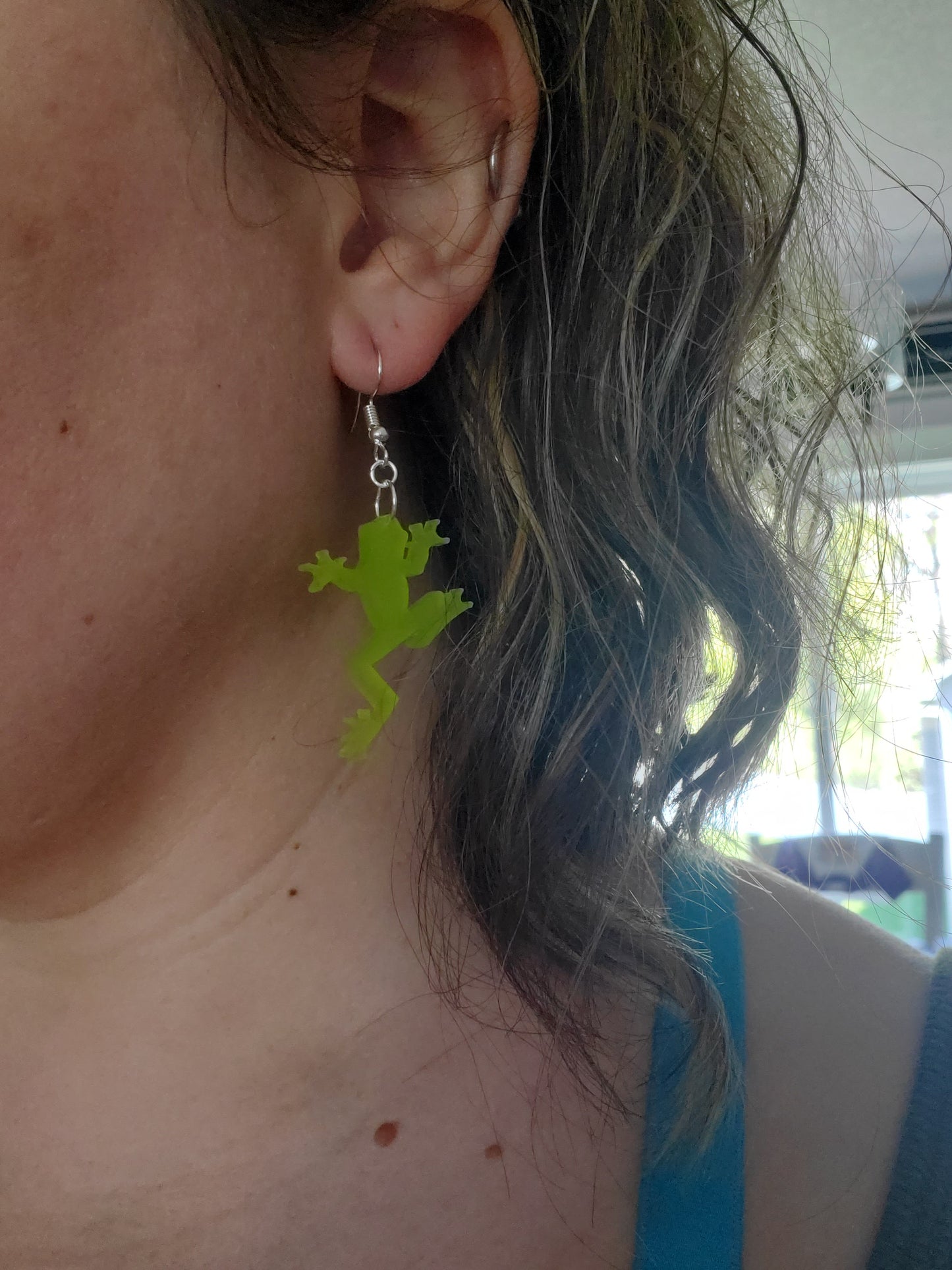 Frog Acrylic Earrings
