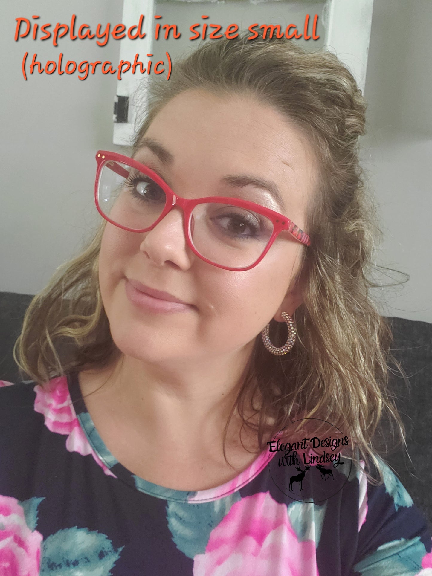 Purple chunky rhinestone hoop earrings