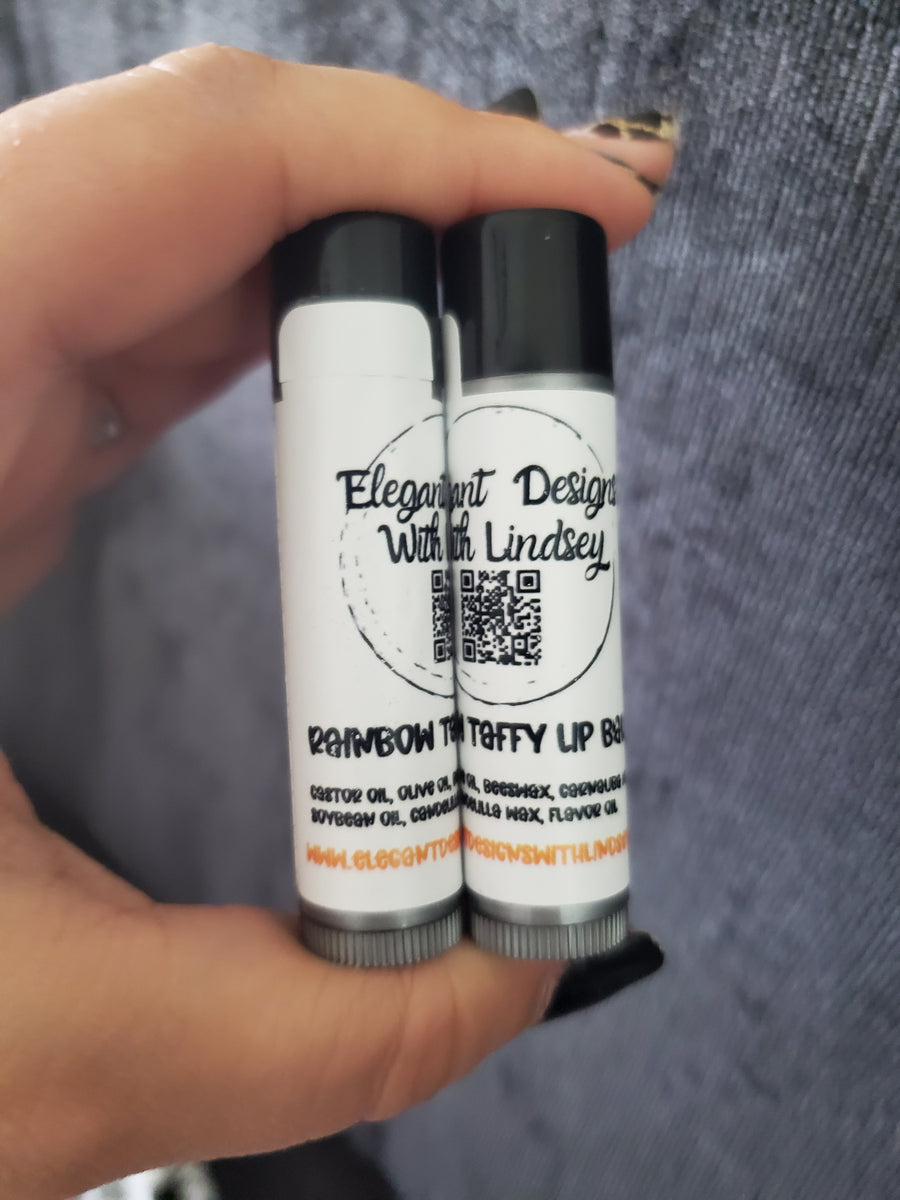 Rainbow Taffy Lip Balm Elegant Designs with Lindsey