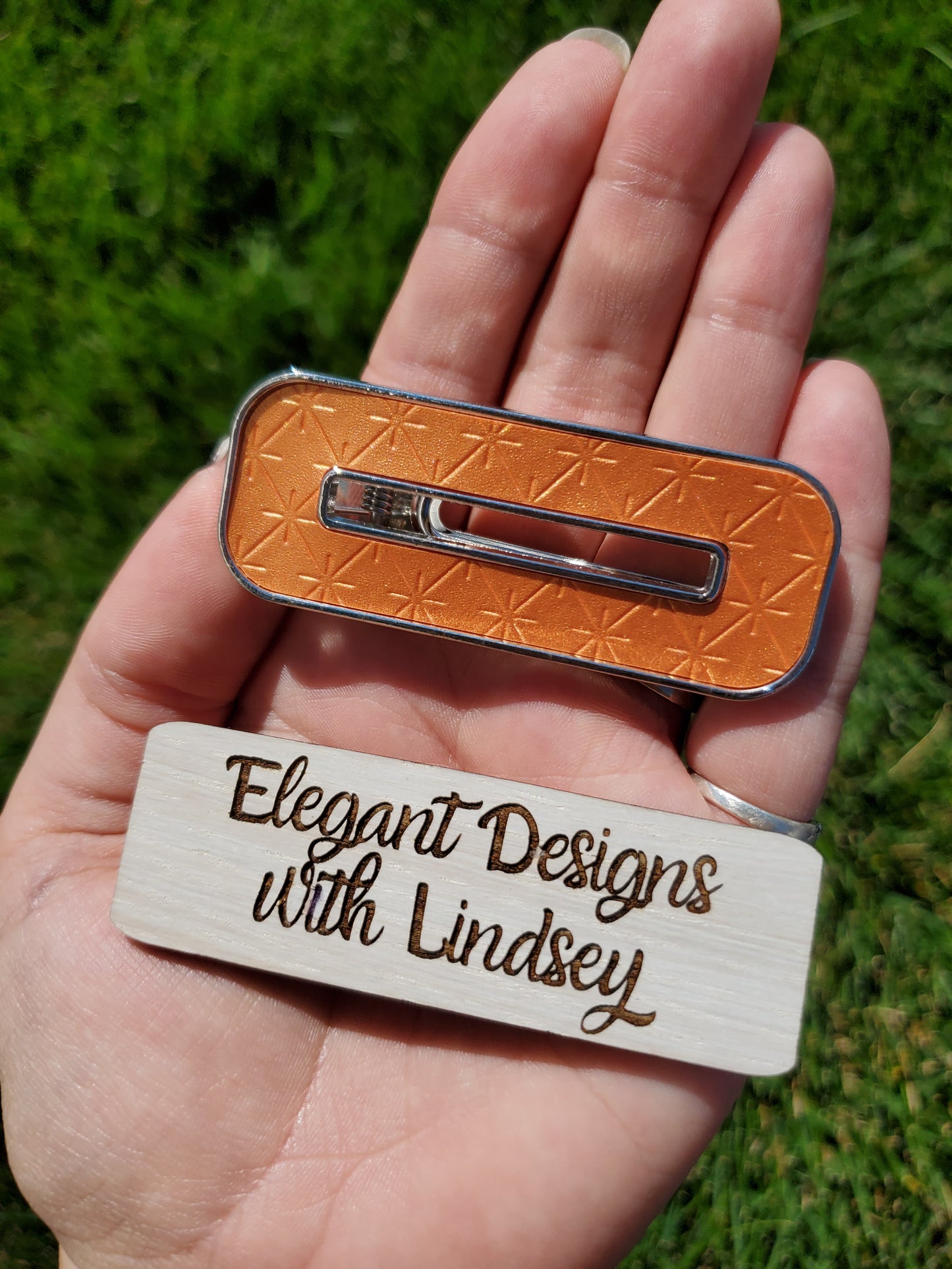 Windowpane Hair clip