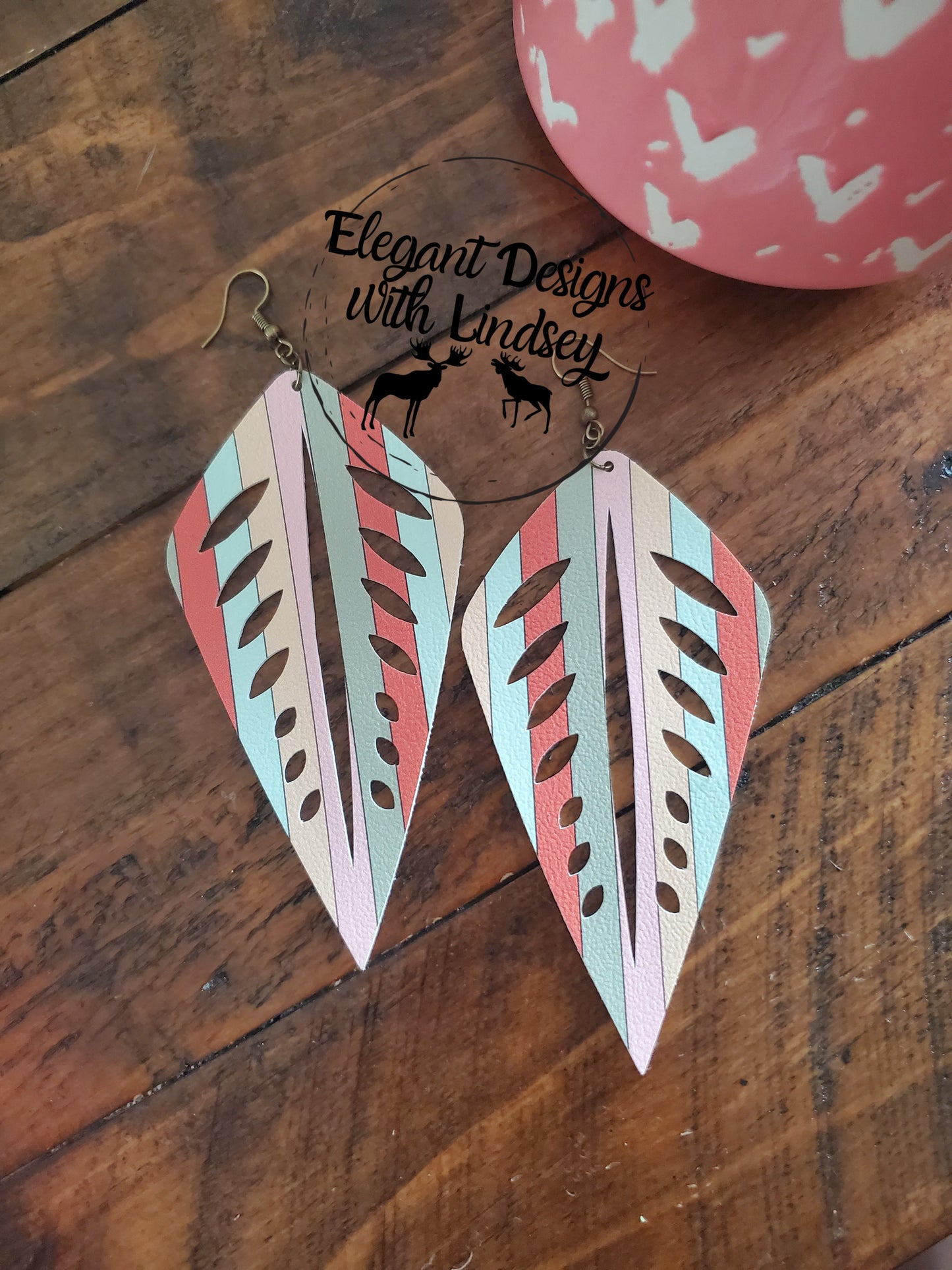The Kite Faux leather earrings