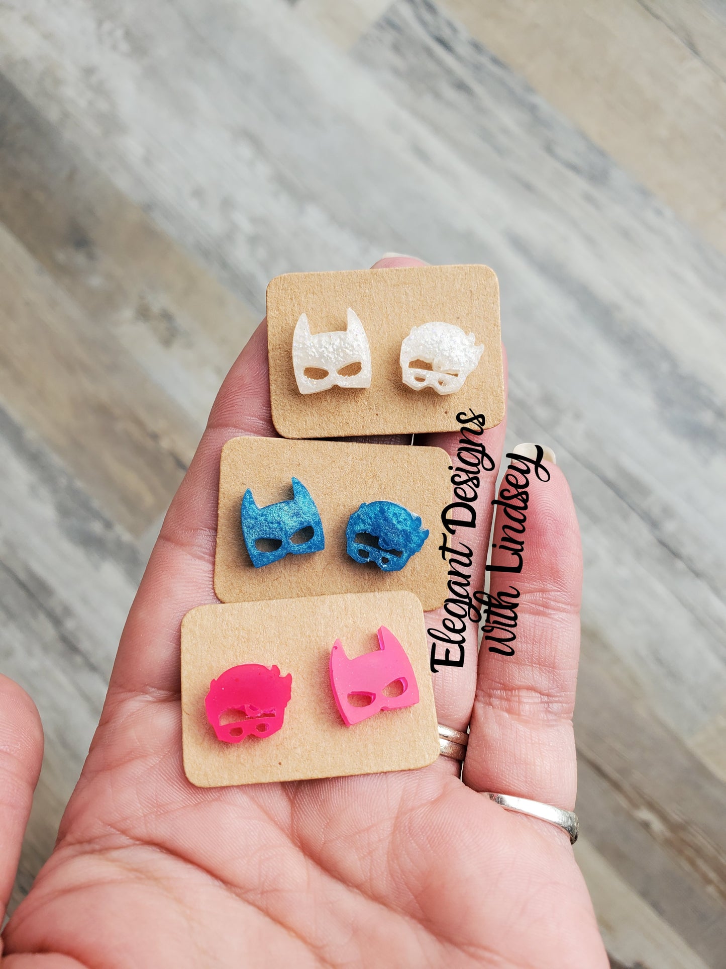 Superheroes resin studs