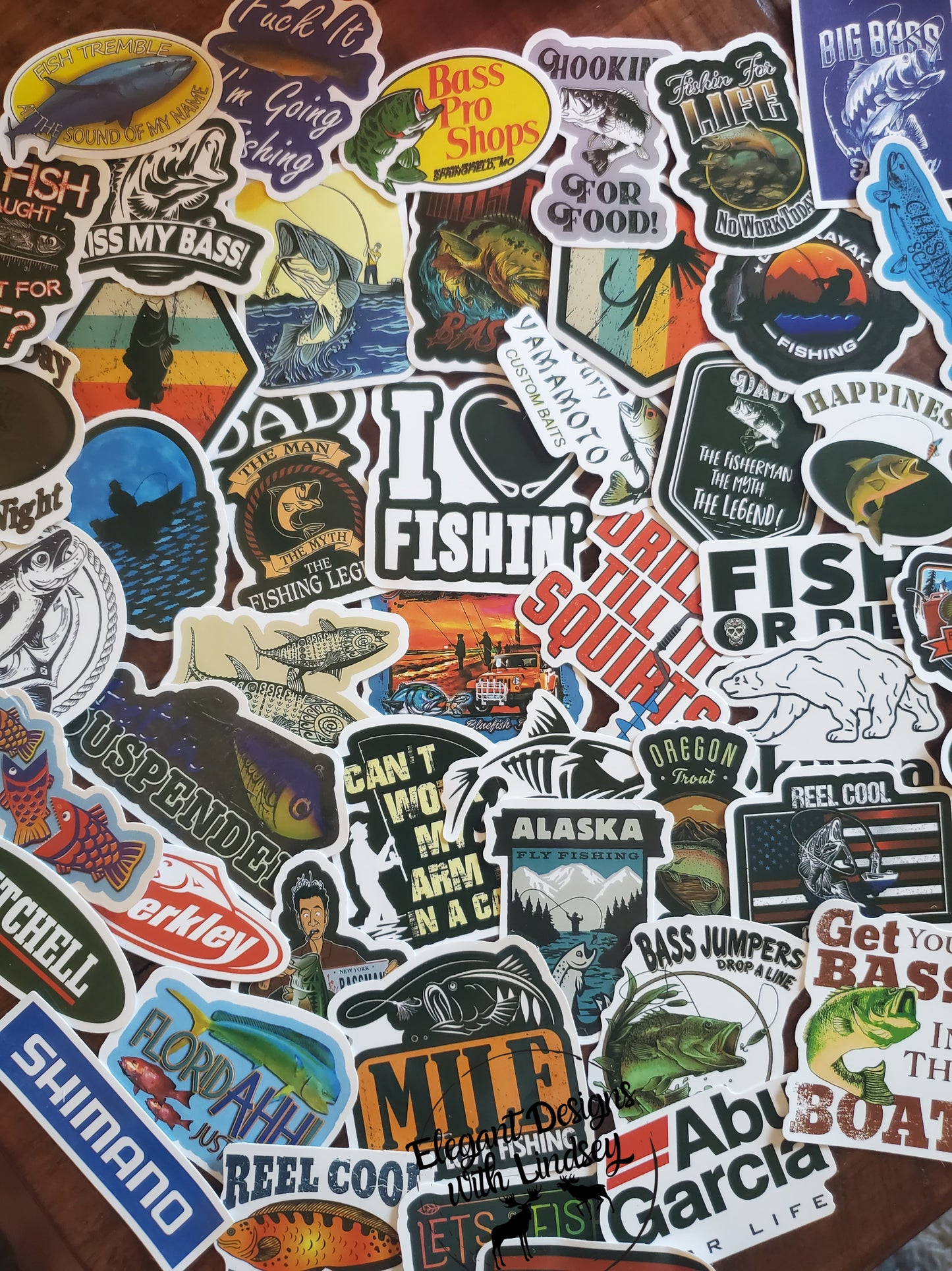 2pk Fishing Stickers (random)