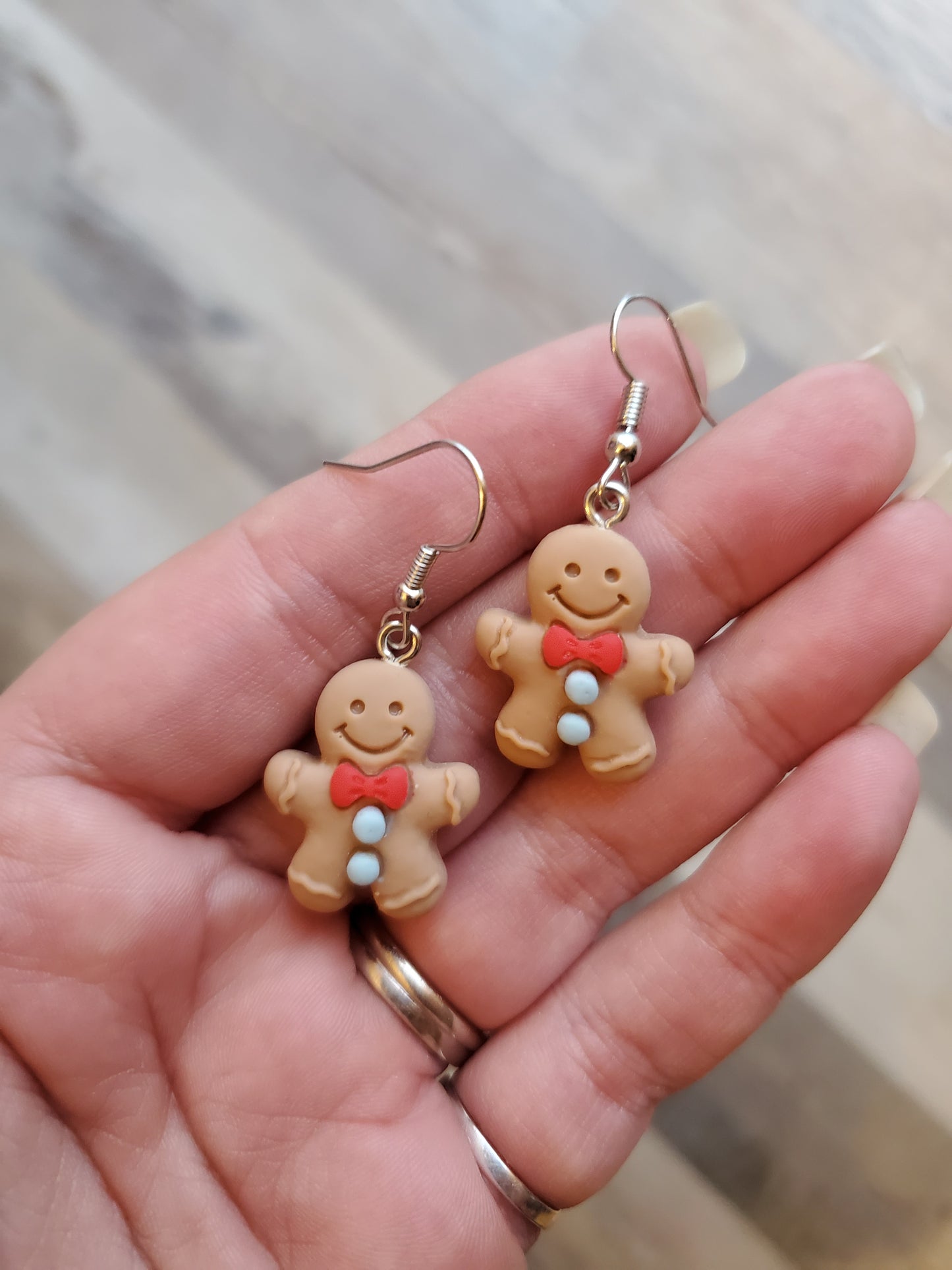 Gingerbread Resin Earrings