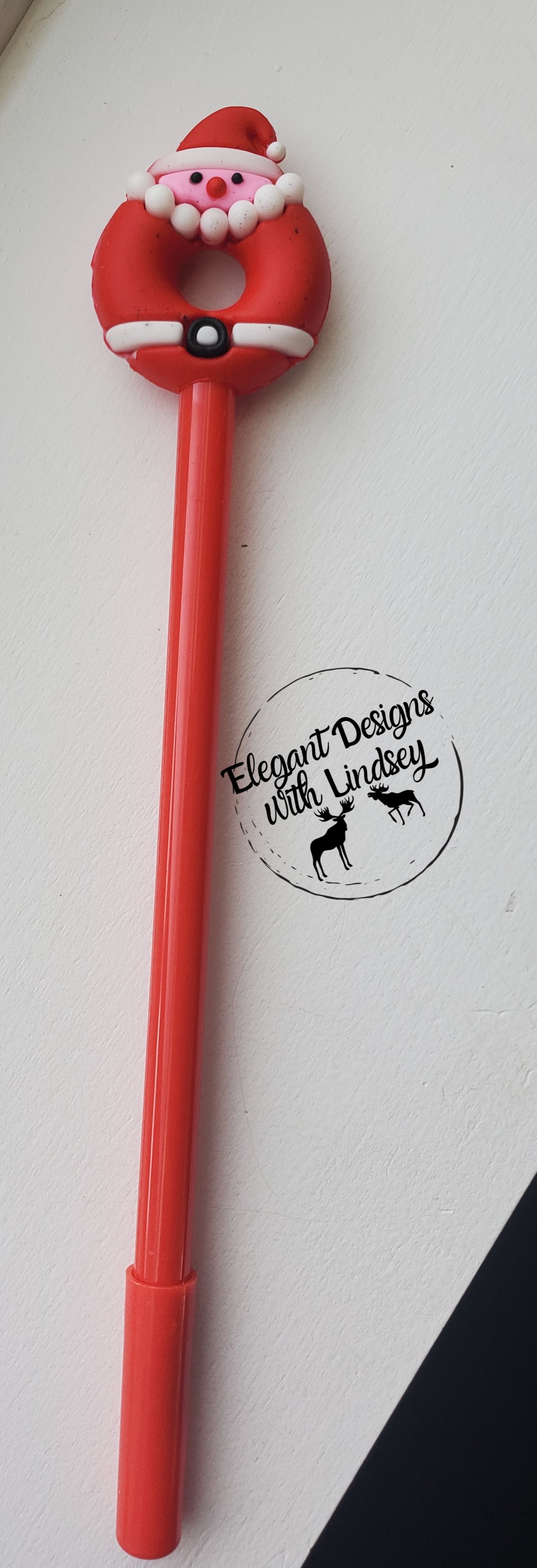 Christmas Santa Donut Pen