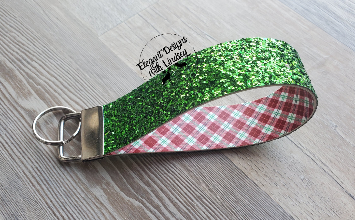 Christmas Key Fob Wristlet Keychains