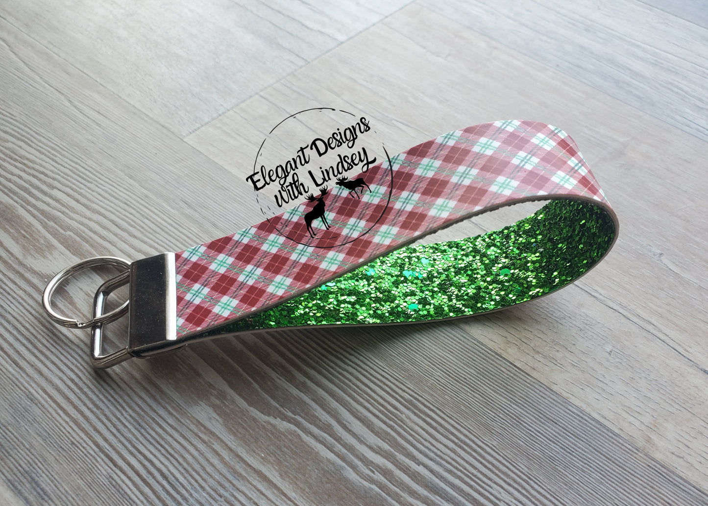 Christmas Key Fob Wristlet Keychains