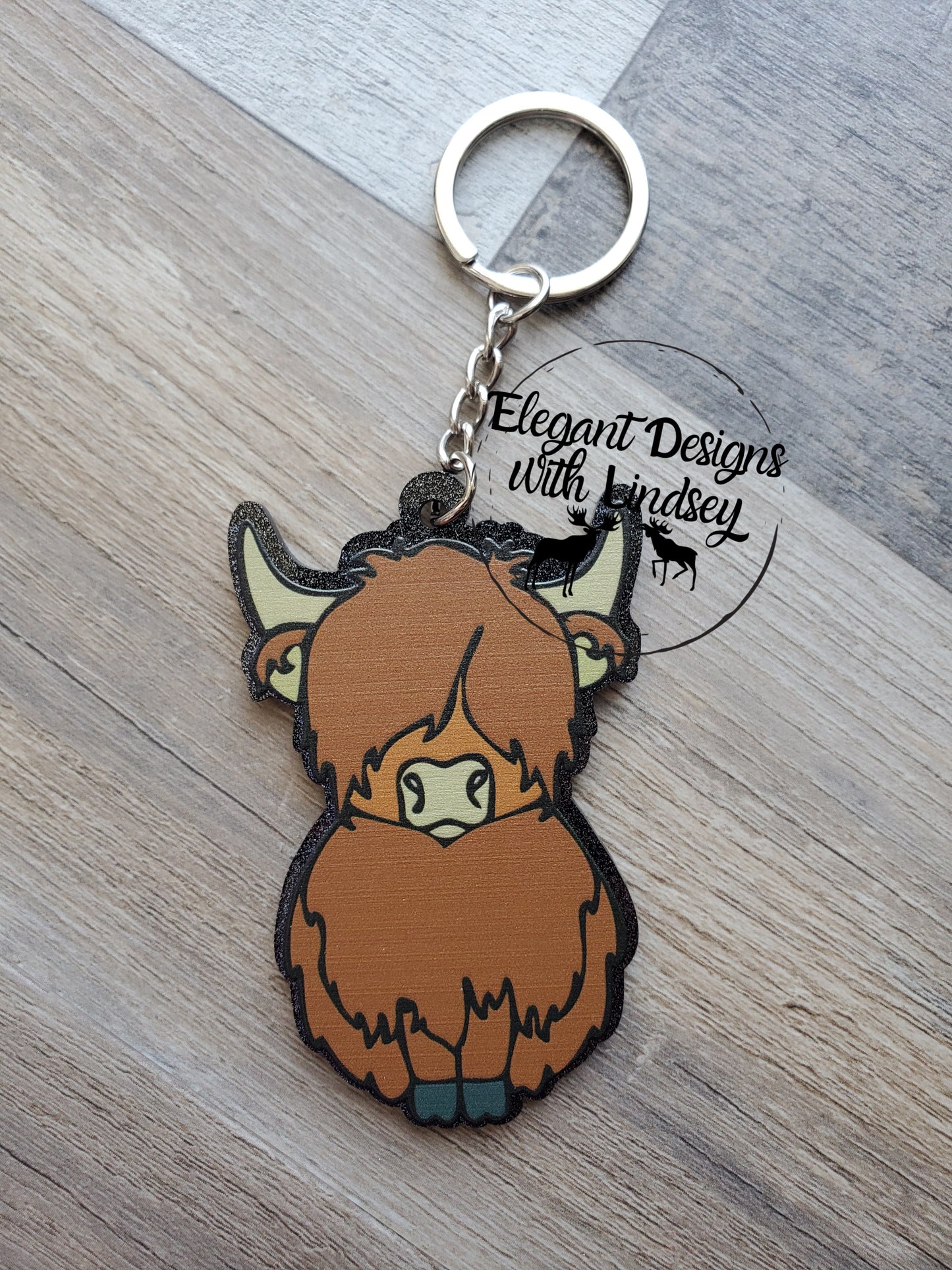 Hyland Cow Keychain
