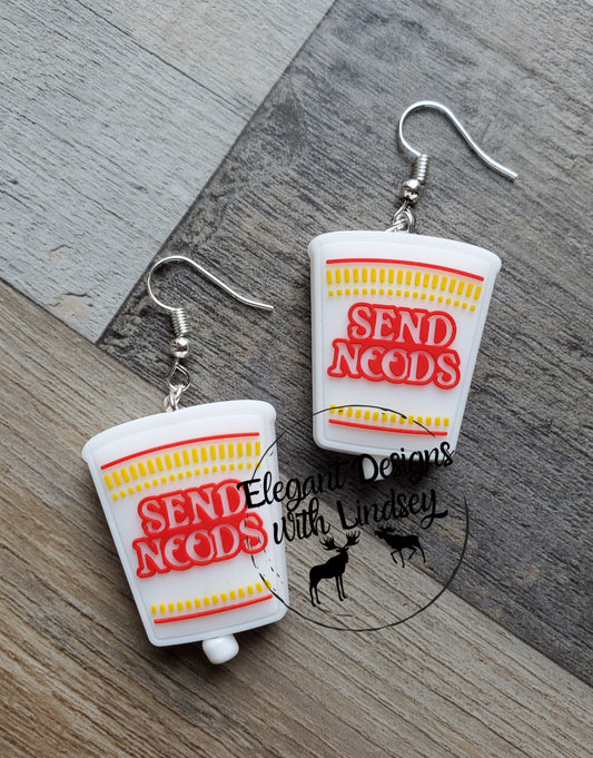 Send Noods Silicone Bead Earrings