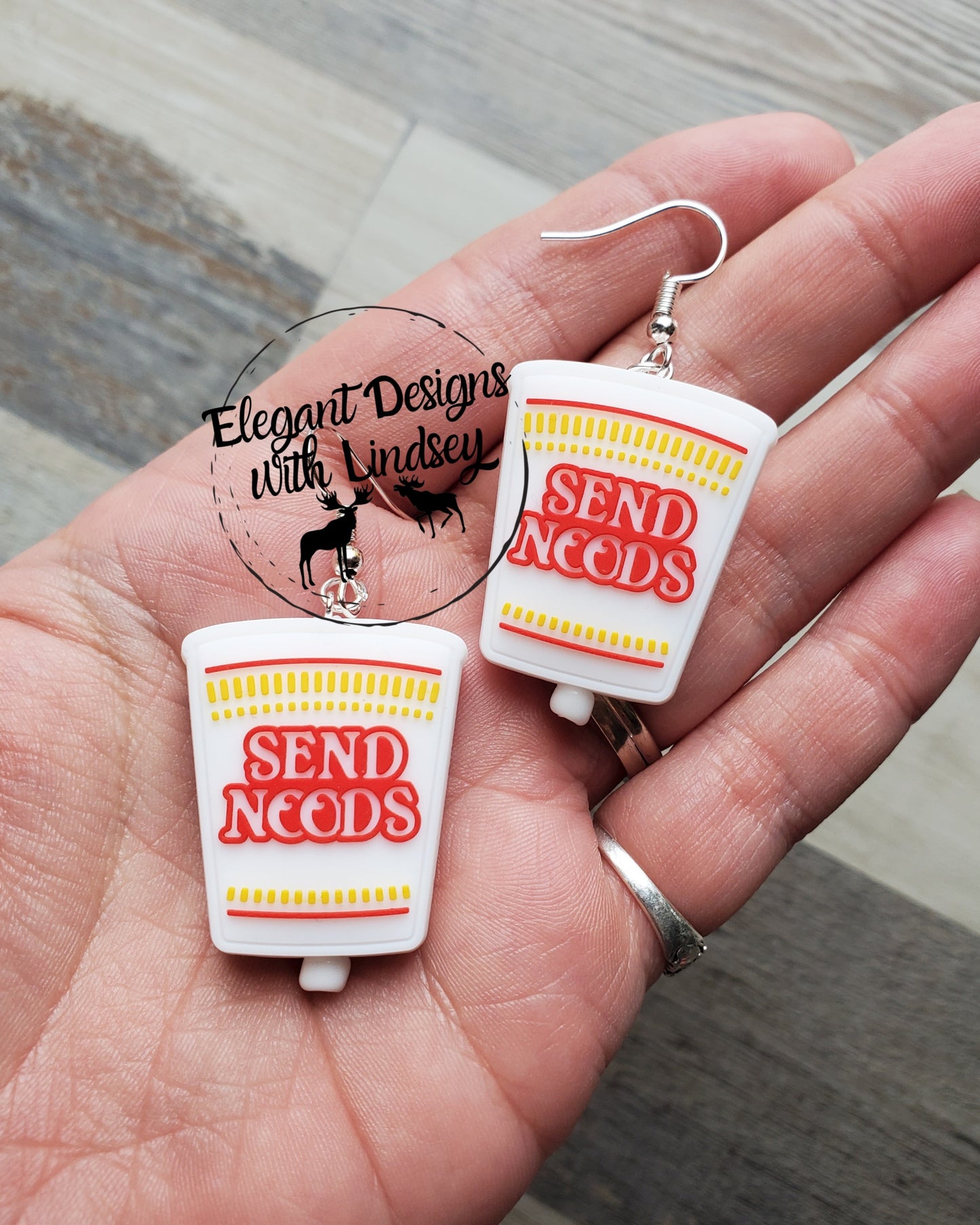 Send Noods Silicone Bead Earrings