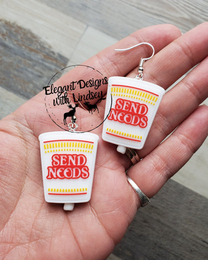 Send Noods Silicone Bead Earrings