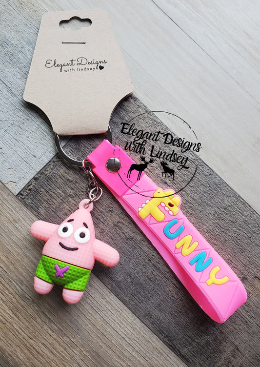 Pink Guy Keychain