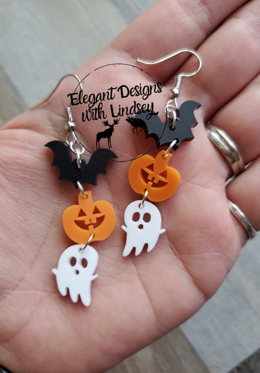 Halloween Trio Acrylic Earrings