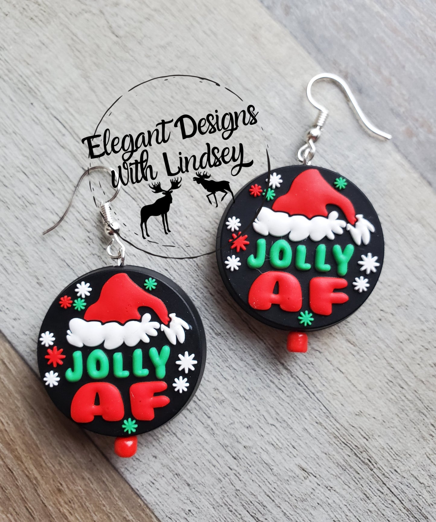 Jolly AF Silicone Bead Earrings