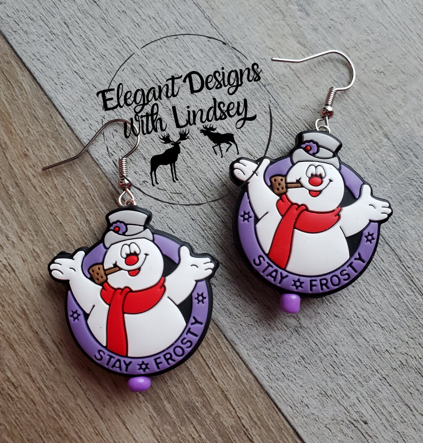 Stay Frosty Silicone Bead Earrings