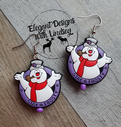 Stay Frosty Silicone Bead Earrings