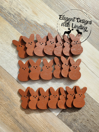 Blank Bunny Easter Egg Wood Tokens