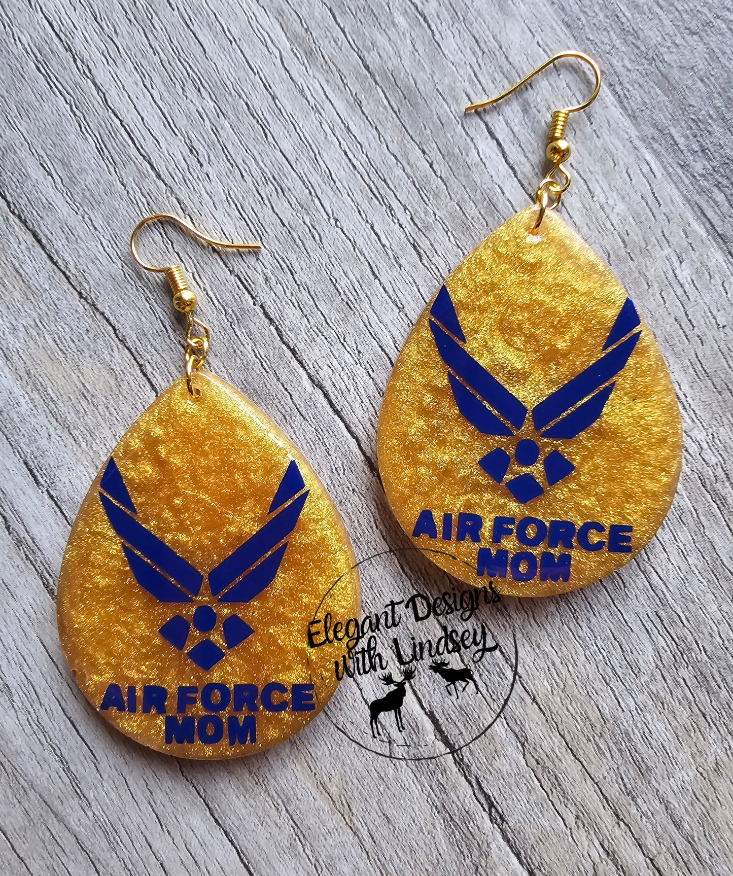 Custom Mom Resin Earrings