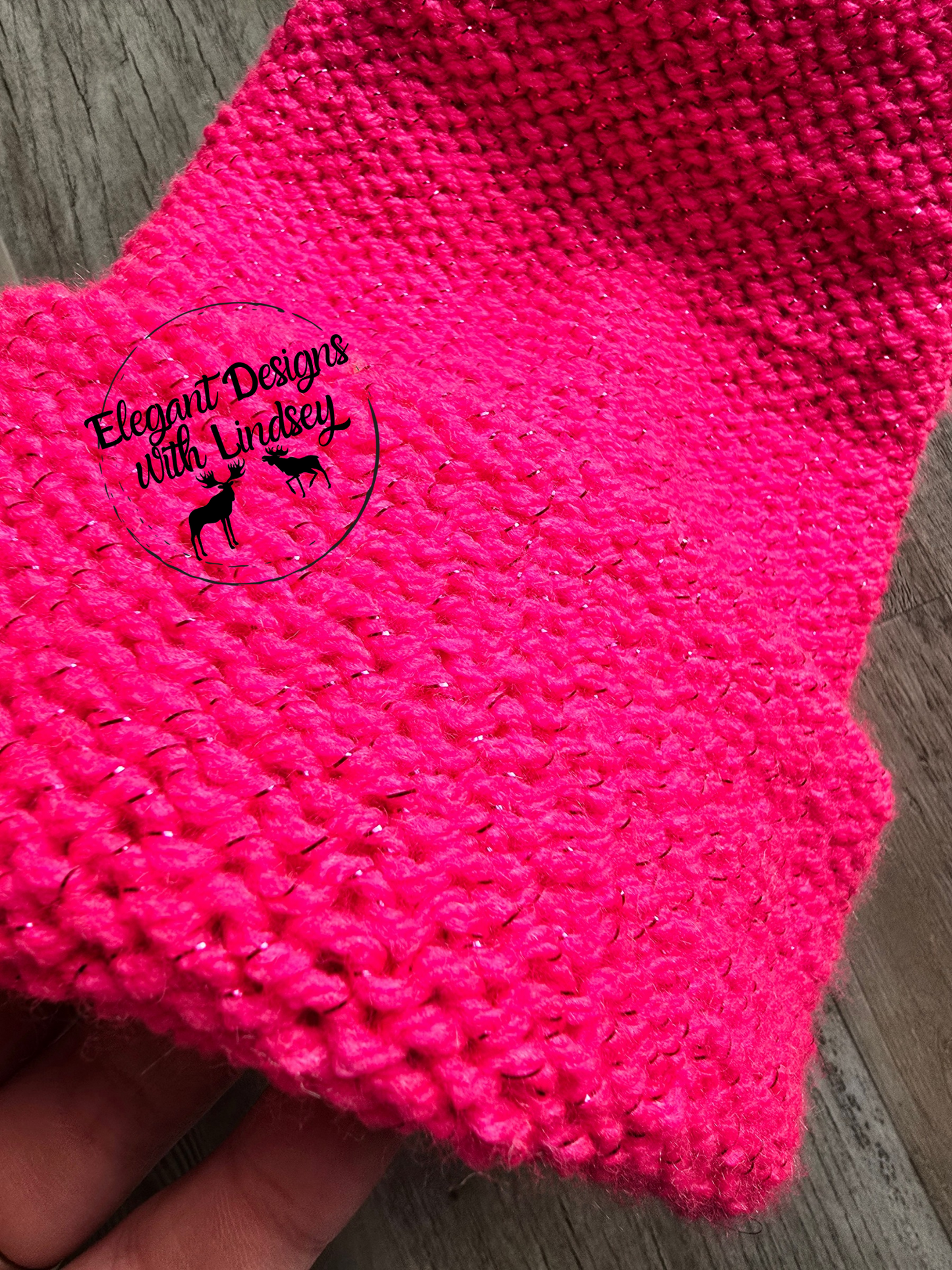 Hot Pink Twinkle Winters Hat with Pom