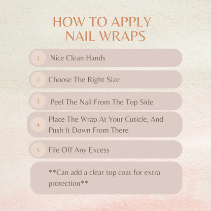 Finger Nail Polish Stickers- 11 -Solid