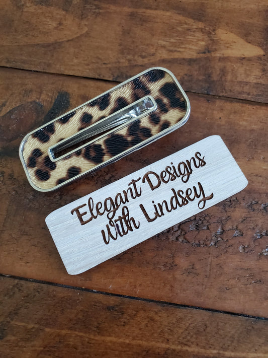 Windowpane Hair clip