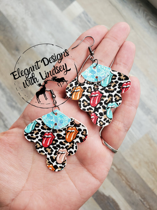 Morgan Rock & Roll Faux leather earrings