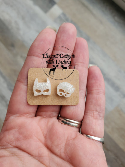 Superheroes resin studs