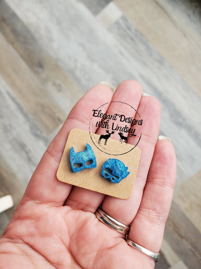 Superheroes resin studs
